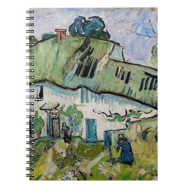 Vincent van Gogh - Bauernhof mit zwei Zahlen Notizblock (Vorderseite)