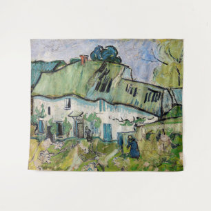 Vincent van Gogh - Bauernhof mit zwei Zahlen Wandteppich