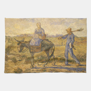 Vincent van Gogh - Bauernpaar zur Arbeit gehend Geschirrtuch