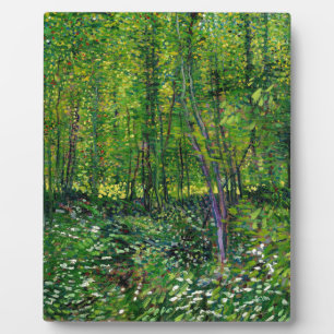 Vincent Van Gogh Bäume und Unterholz Fotoplatte