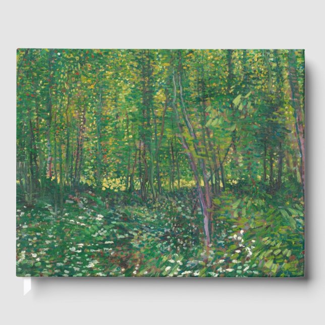 Vincent Van Gogh - Bäume und Unterholz Gästebuch (Vorderseite)