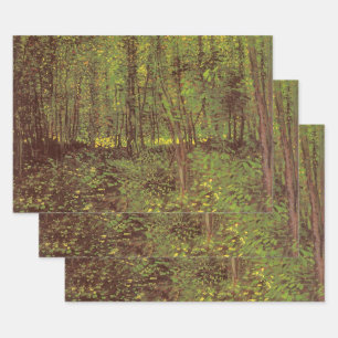 Vincent van Gogh - Bäume und Unterholz Geschenkpapier Set
