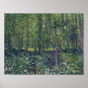 Vincent Van Gogh - Bäume und Unterholz Poster