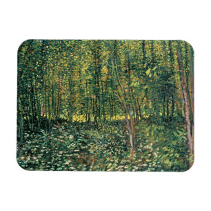 Vincent van Gogh   Bäume und Unterwuchs, 1887 Magnet