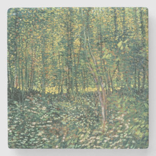 Vincent van Gogh Bäume und Unterwuchs, 1887 Steinuntersetzer