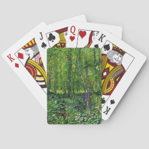 Vincent Van Gogh Bäume und Unterwuchs Spielkarten