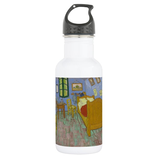 Vincent Van Gogh Bedroom Painting Edelstahlflasche (Vorderseite)
