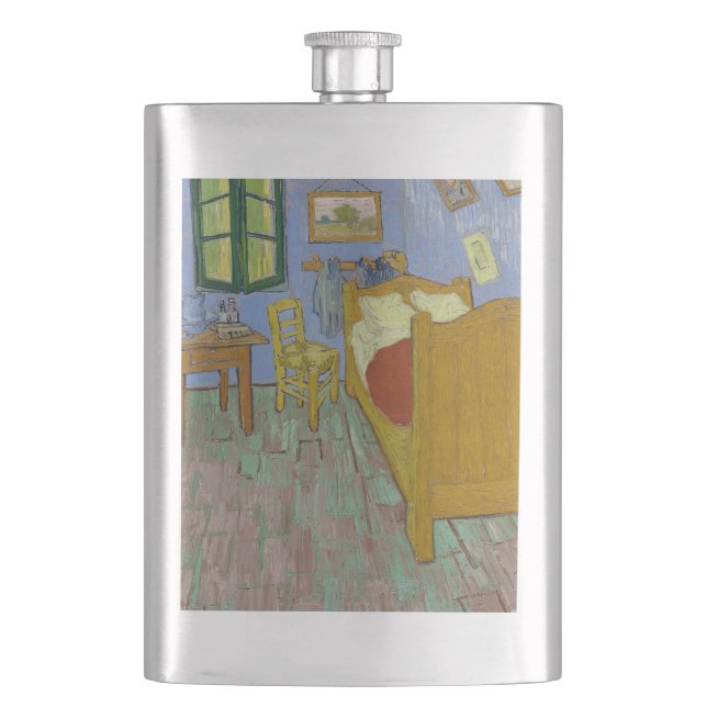 Vincent Van Gogh Bedroom Painting Flachmann (Vorderseite)