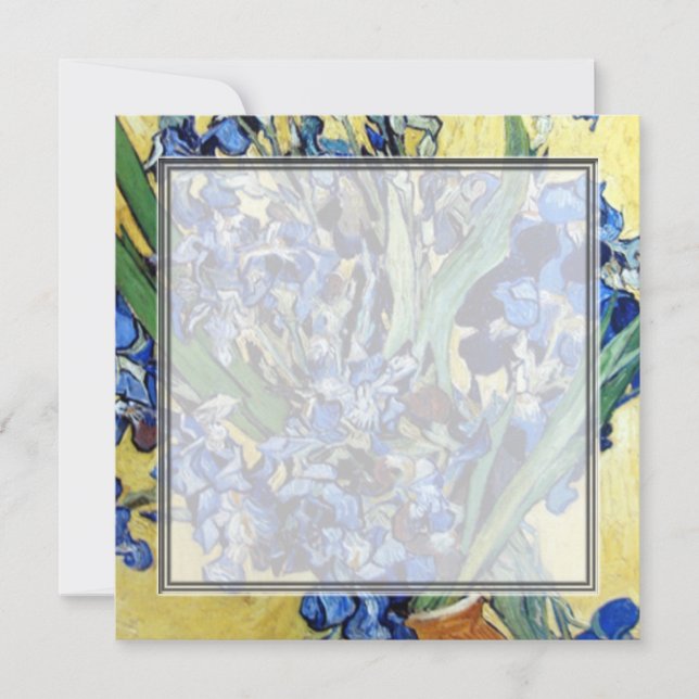 Vincent van Gogh, blaue Reisen im gelben Hintergru (Vorderseite)