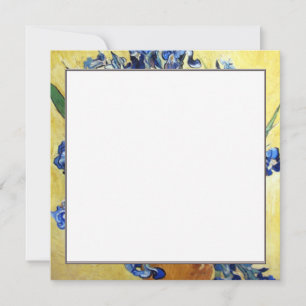 Vincent van Gogh, blaue Schwertlilien auf gelbem H