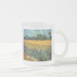 Vincent Van Gogh - Blick auf Arles mit Schwertlili Mattglastasse