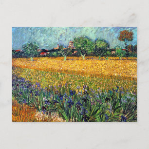 Vincent Van Gogh - Blick auf Arles mit Schwertlili Postkarte