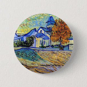 Vincent Van Gogh - Blick auf das Asyl und die Kape Button