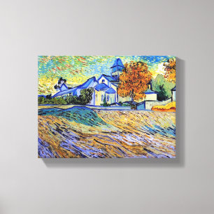 Vincent Van Gogh - Blick auf das Asyl und die Kape Leinwanddruck