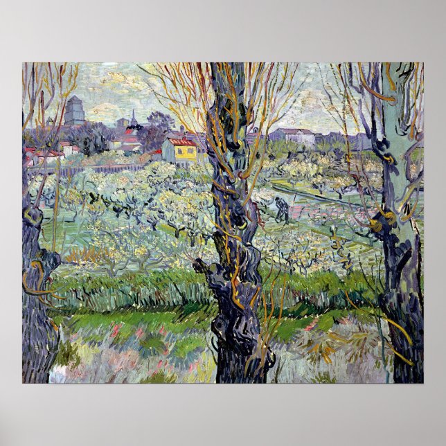 Vincent van Gogh | Blick auf den Arles, 1889 Poster (Vorne)