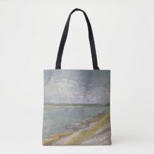 Vincent van Gogh - Blick auf einen Fluss mit Ruder Tasche