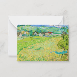 Vincent van Gogh - Blick auf Vessenots bei Auvers Mitteilungskarte