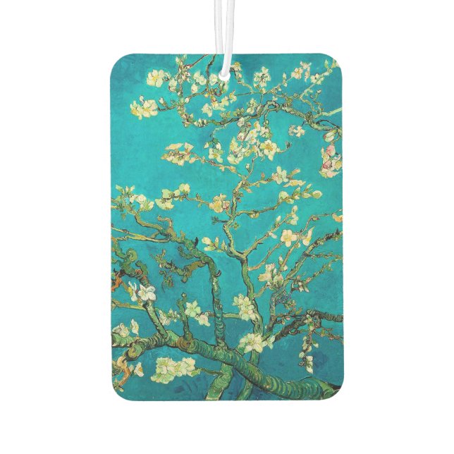 Vincent Van Gogh Blossoming Almond Tree Floral Art Autolufterfrischer (Rückseite)