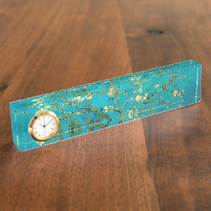 Vincent Van Gogh Blossoming Almond Tree Floral Art Namensplakette
