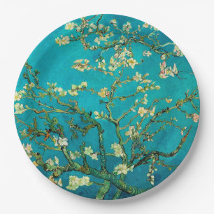 Vincent Van Gogh Blossoming Almond Tree Floral Art Pappteller
