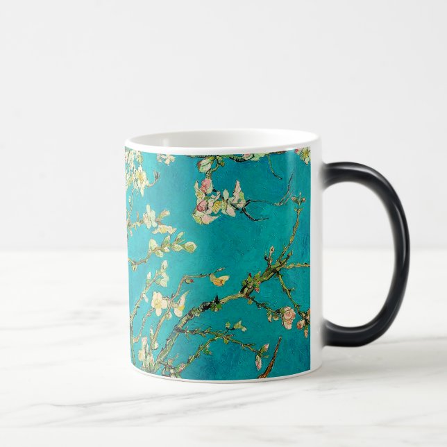 Vincent Van Gogh Blossoming Almond Tree Floral Art Verwandlungstasse (Rechts)