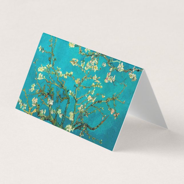 Vincent Van Gogh Blossoming Almond Tree Floral Art Visitenkarten (Vorderseite)
