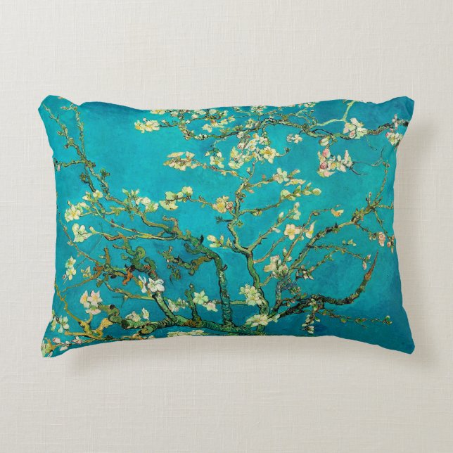 Vincent Van Gogh Blossoming Almond Tree Floral Art Zierkissen (Vorderseite)