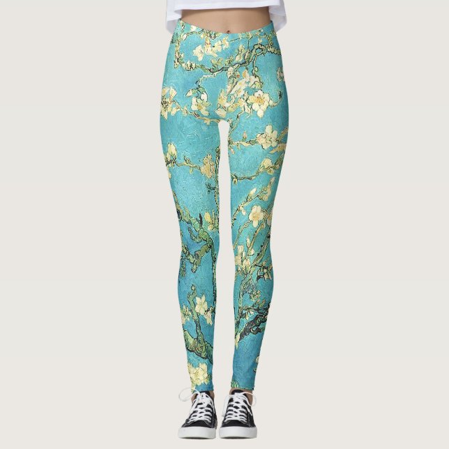 Vincent van Gogh Blossomong Almond Tree Leggings (Vorderseite)