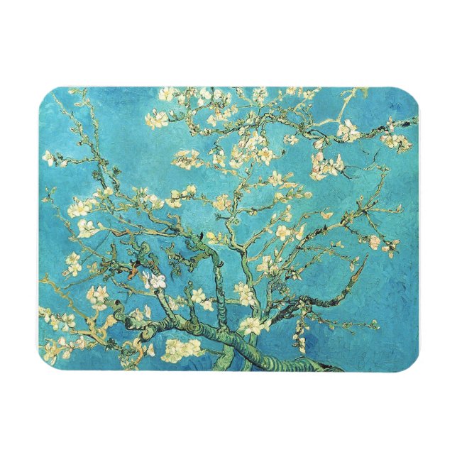Vincent van Gogh Blossomong Almond Tree Magnet (Horizontal)
