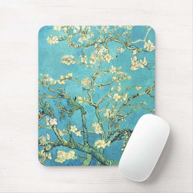 Vincent van Gogh Blossomong Almond Tree Mousepad (Mit Mouse)