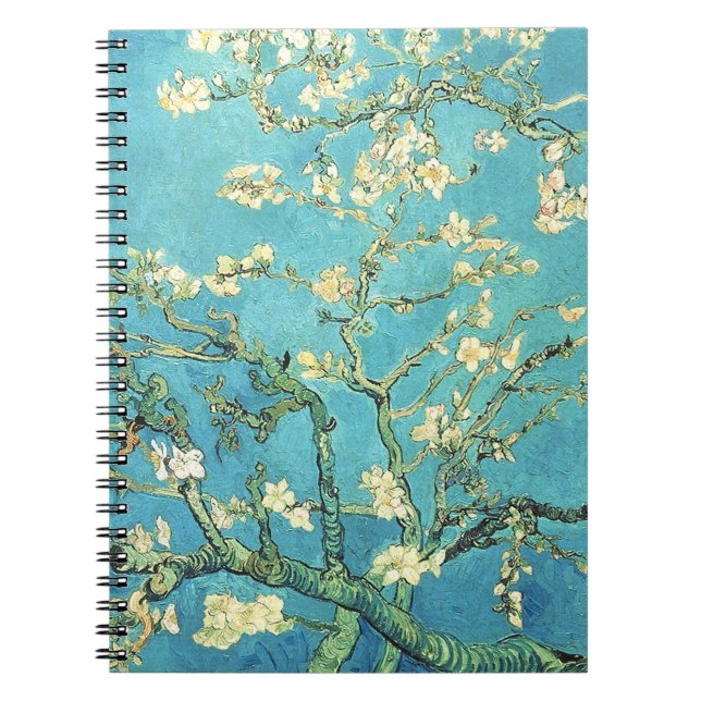 Vincent van Gogh Blossomong Almond Tree Notizblock (Vorderseite)