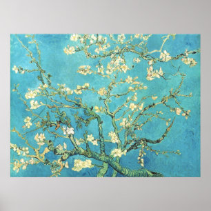 Vincent van Gogh Blossomong Almond Tree Poster