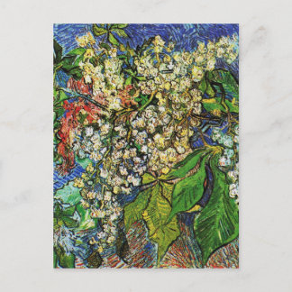 Vincent van Gogh-Blühende Kastanienzweige Postkarte