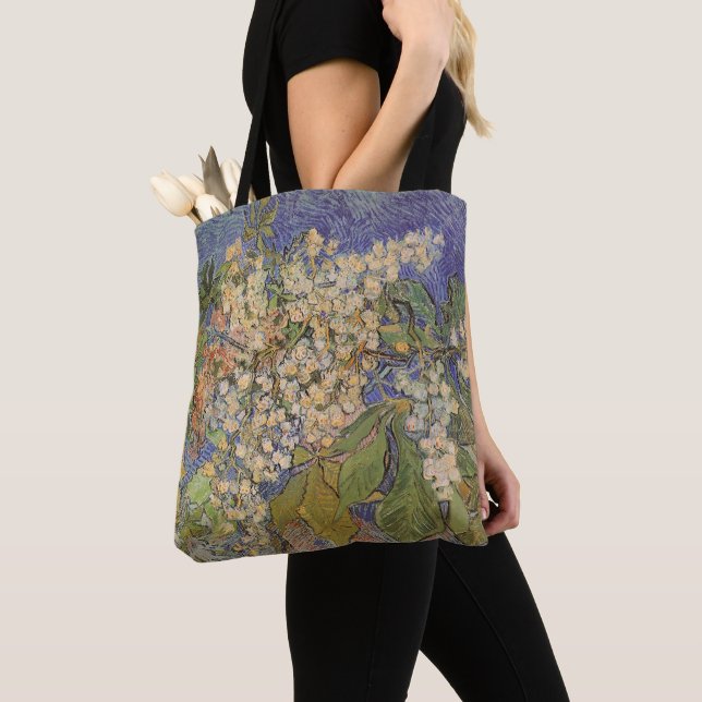 Vincent van Gogh - blühende Kastanienzweige Tasche (Von Nahem)