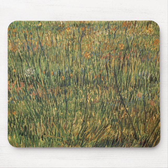 Vincent van Gogh - Blühende Weide Mousepad (Vorne)