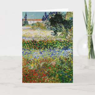 Vincent van Gogh - Blühender Garten Karte