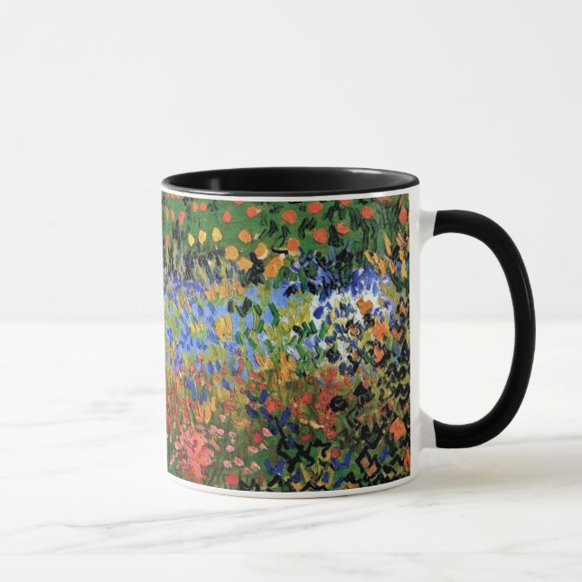 Vincent Van Gogh - Blühender Garten Kunst Tasse (Rechts)
