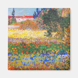 Vincent Van Gogh Blühender Garten Magnet