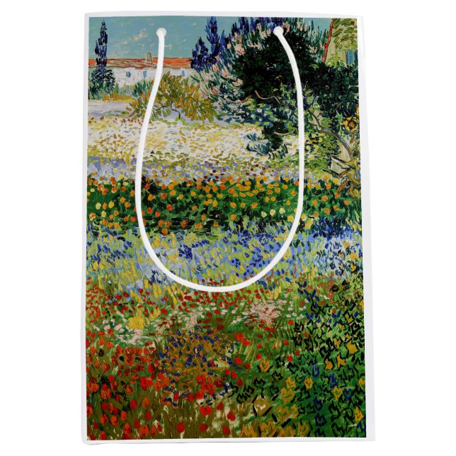 Vincent van Gogh - Blühender Garten Mittlere Geschenktüte (Vorderseite)
