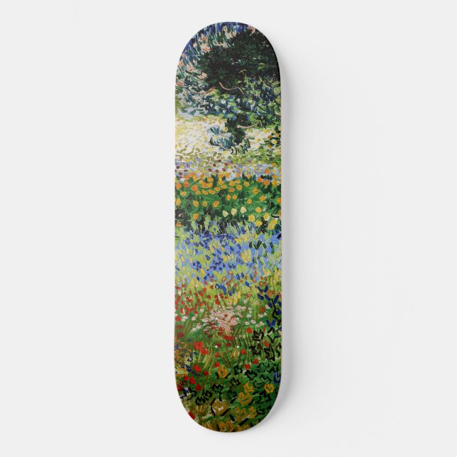 Vincent van Gogh - Blühender Garten Skateboard (Vorderseite)