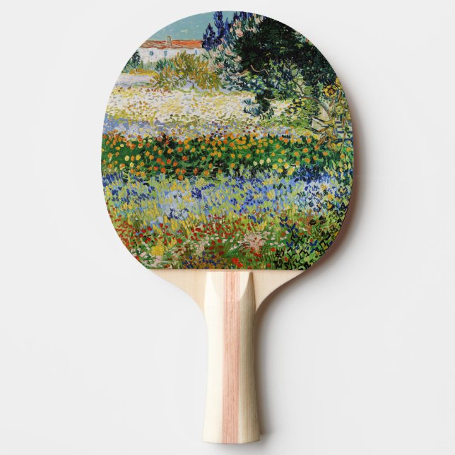 Vincent van Gogh - Blühender Garten Tischtennis Schläger (Vorderseite)