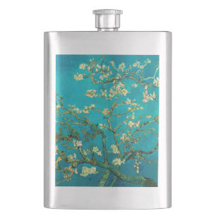Vincent Van Gogh Blühender Mandelbaum Florale Kuns Flachmann