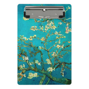 Vincent Van Gogh Blühender Mandelbaum Florale Kuns Mini Klemmbrett