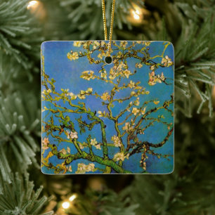 Vincent van Gogh - Blühender Mandelbaum Keramikornament