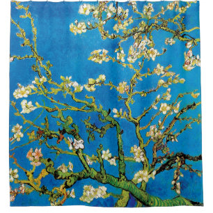 Vincent Van Gogh - Blühender Mandelbaum Kunst Duschvorhang