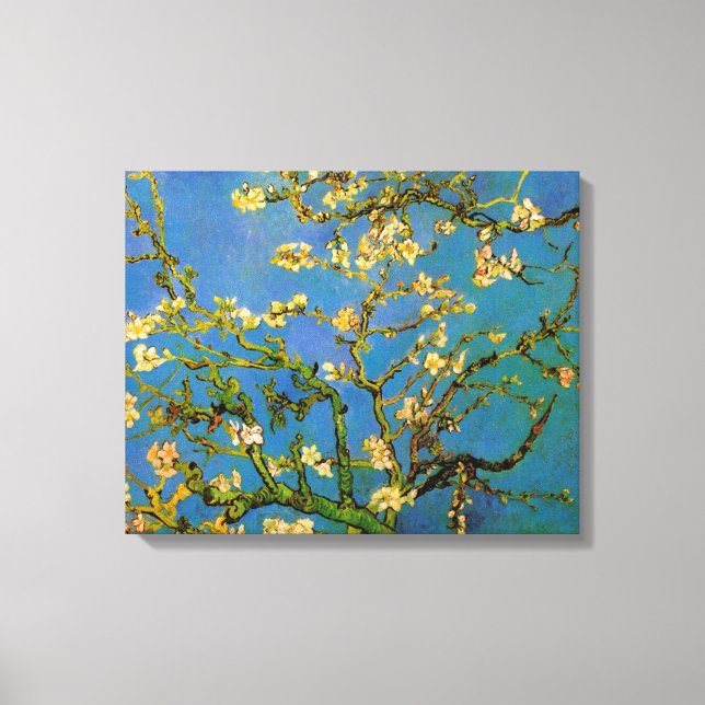 Vincent van Gogh - Blühender Mandelbaum Leinwanddruck (Vorderseite)