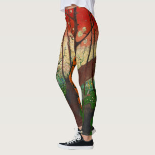 Vincent van Gogh - Blühender Pflaumenbaumgarten Leggings