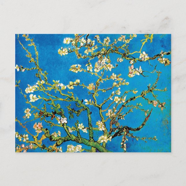 Vincent Van Gogh - Blühendes Almond Tree Kunst, Di Postkarte (Vorderseite)