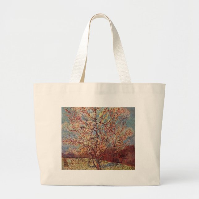 Vincent van Gogh - blühendes Obstgarten-Malen Jumbo Stoffbeutel (Vorne)