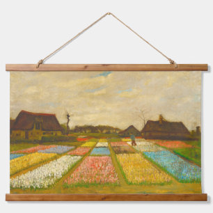 Vincent van Gogh Blume Beds in Holland Wandteppich Mit Holzrahmen